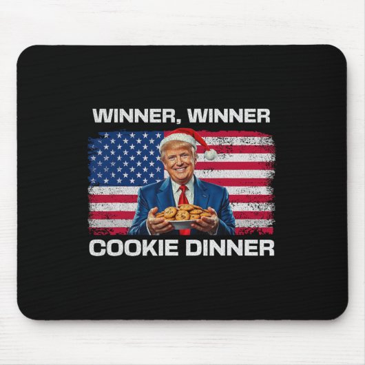 Winnaar Cookie Dinner Funny Trump 2024 47e Muismat (Voorkant)