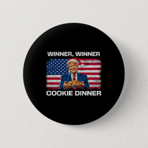 Winnaar Cookie Dinner Funny Trump 2024 47e Ronde Button 5,7 Cm