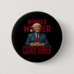 Winnaar Cookie Dinner Funny Trump 2024 47e Ronde Button 5,7 Cm