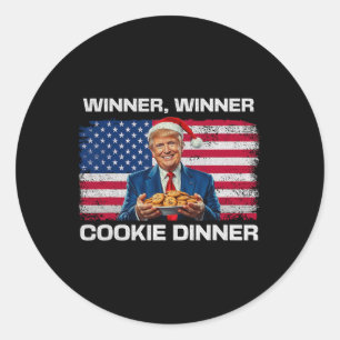 Winnaar Cookie Dinner Funny Trump 2024 47e Ronde Sticker