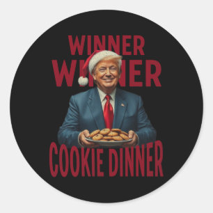 Winnaar Cookie Dinner Funny Trump 2024 47e Ronde Sticker