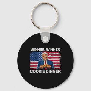 Winnaar Cookie Dinner Funny Trump 2024 47e Sleutelhanger