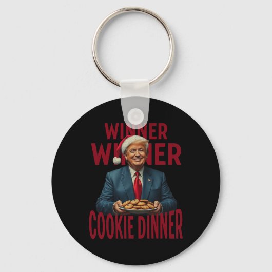 Winnaar Cookie Dinner Funny Trump 2024 47e Sleutelhanger (Voorkant)
