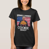Winnaar Cookie Dinner Funny Trump 2024 47e T-shirt (Voorkant)