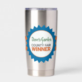 Winnaar County Fair-beker Geïsoleerde Drinkbeker (Achterkant)