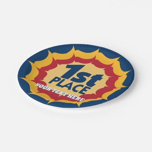 Winnaar eerste plaats Award Papieren Bordje (Gekanteld)