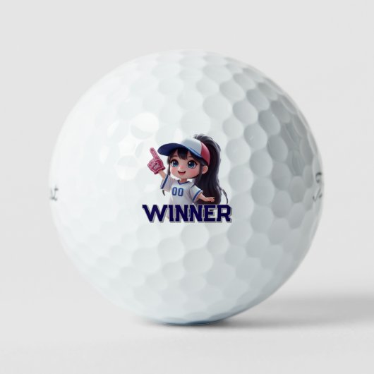 winnaar fan sport dall golfballen (Voorkant)