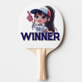 winnaar fan sport dall tafeltennisbatje