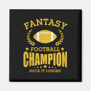 Winnaar Fantasy Football Kampioen Draft Voetbal Magneet