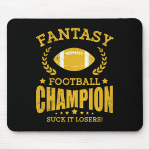 Winnaar Fantasy Football Kampioen Draft Voetbal Muismat
