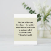 winnaar frankl quote briefkaart (Staand voorkant)