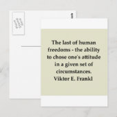 winnaar frankl quote briefkaart (Voorkant / Achterkant)