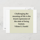 winnaar frankl quote briefkaart (Voorkant / Achterkant)