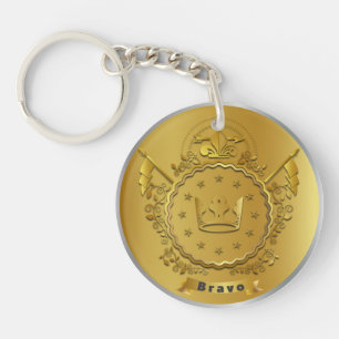 Winnaar Gouden Zilveren Award Persoonlijke NAAM Sleutelhanger