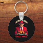 Winnaar Grappig Winnaar Turkije Diner Trump PJS Be Sleutelhanger (Voorkant)