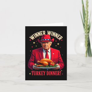 Winnaar Grappige Winnaar Kalkoen Diner Trump Pyjam Kaart