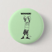 Winnaar groene knop ronde button 5,7 cm (Voorkant)