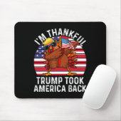 Winnaar Ik ben dankbaar dat Trump won Amerika teru Muismat (Met muis)