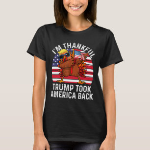 Winnaar Ik ben dankbaar dat Trump won en Amerika t T-shirt