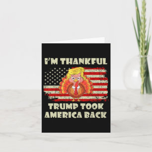 Winnaar Ik ben dankbaar dat Trump won nam Amerika Kaart