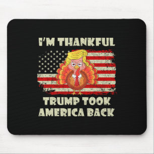 Winnaar Ik ben dankbaar dat Trump won nam Amerika Muismat