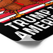 Winnaar Ik ben dankbaar dat Trump won nam Amerika Poster (Hoek)