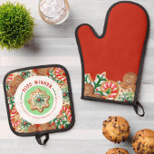 Winnaar jaarlijkse vakantie Cookie Contest Prijs Ovenwant & Pannenlap Set