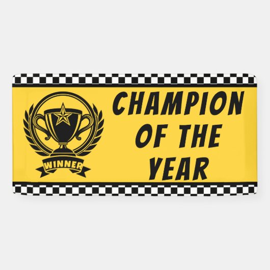 Winnaar Kampioen van het Jaar Banner | Aangepaste (Horizontaal)