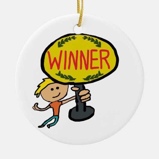 Winnaar Keramisch Ornament (Voorkant)