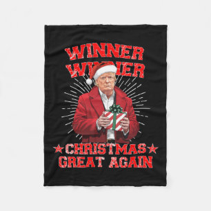 Winnaar Kerst Grote Opnieuw Trump Funny Hu Fleece Deken