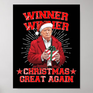 Winnaar Kerst Grote Opnieuw Trump Funny Hu Poster