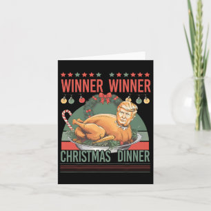 Winnaar Kerstdiner Funny Trump Turkije Kaart