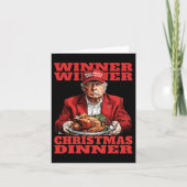 Winnaar Kerstdiner Funny Trump Xmas Sa Kaart (Voorkant)