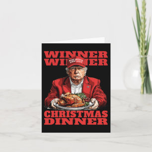 Winnaar Kerstdiner Funny Trump Xmas Sa Kaart