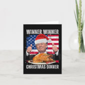 Winnaar Kerstdiner Humor Funny Trump X Kaart (Voorkant)