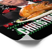 Winnaar Kerstdiner Humor Funny Trump X Poster (Hoek)