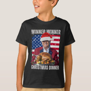 Winnaar Kerstdiner Humor Funny Trump X T-shirt
