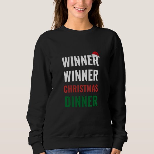 Winnaar Kerstdiner Lelijke Kersttrui Trui (Voorkant)