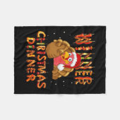 Winnaar Kerstdiner Santa Claus Trump T Fleece Deken (Voorkant (Horizontaal))