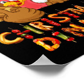 Winnaar Kerstdiner Santa Claus Trump T Poster (Hoek)