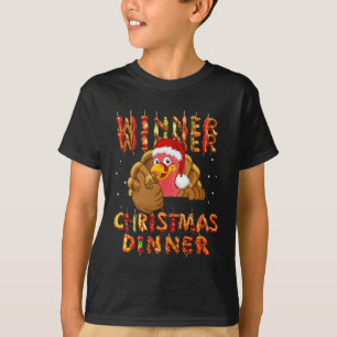 Winnaar Kerstdiner Santa Claus Trump T T-shirt