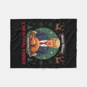 Winnaar Kerstdiner Santa Trump Ugly Sw Fleece Deken (Voorkant (Horizontaal))