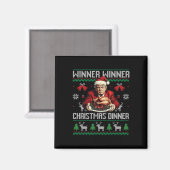 Winnaar Kerstdiner Santa Trump Ugly Sw Magneet (Voorkant / Achterkant)