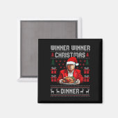 Winnaar Kerstdiner Santa Trump Ugly Sw Magneet (Voorkant / Achterkant)