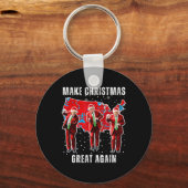 Winnaar Kerstdiner Santa Trump Ugly Sw Sleutelhanger (Voorkant)