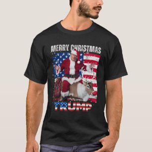 Winnaar Kerstdiner Santa Trump Ugly Sw T-shirt