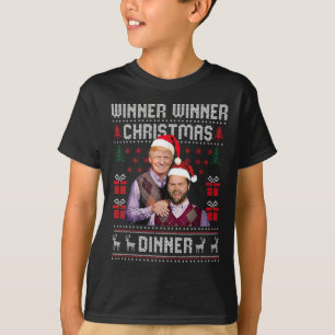 Winnaar Kerstdiner Santa Trump Vance U T-shirt