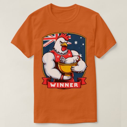 Winnaar Kip Diner 11 T-shirt (Design voorkant)