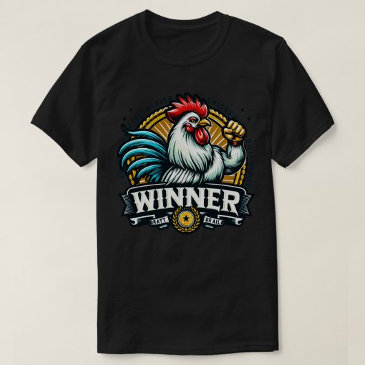 Winnaar Kip Diner 17 T-shirt (Design voorkant)