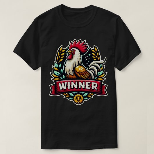 Winnaar Kip Diner 3 T-shirt (Design voorkant)
